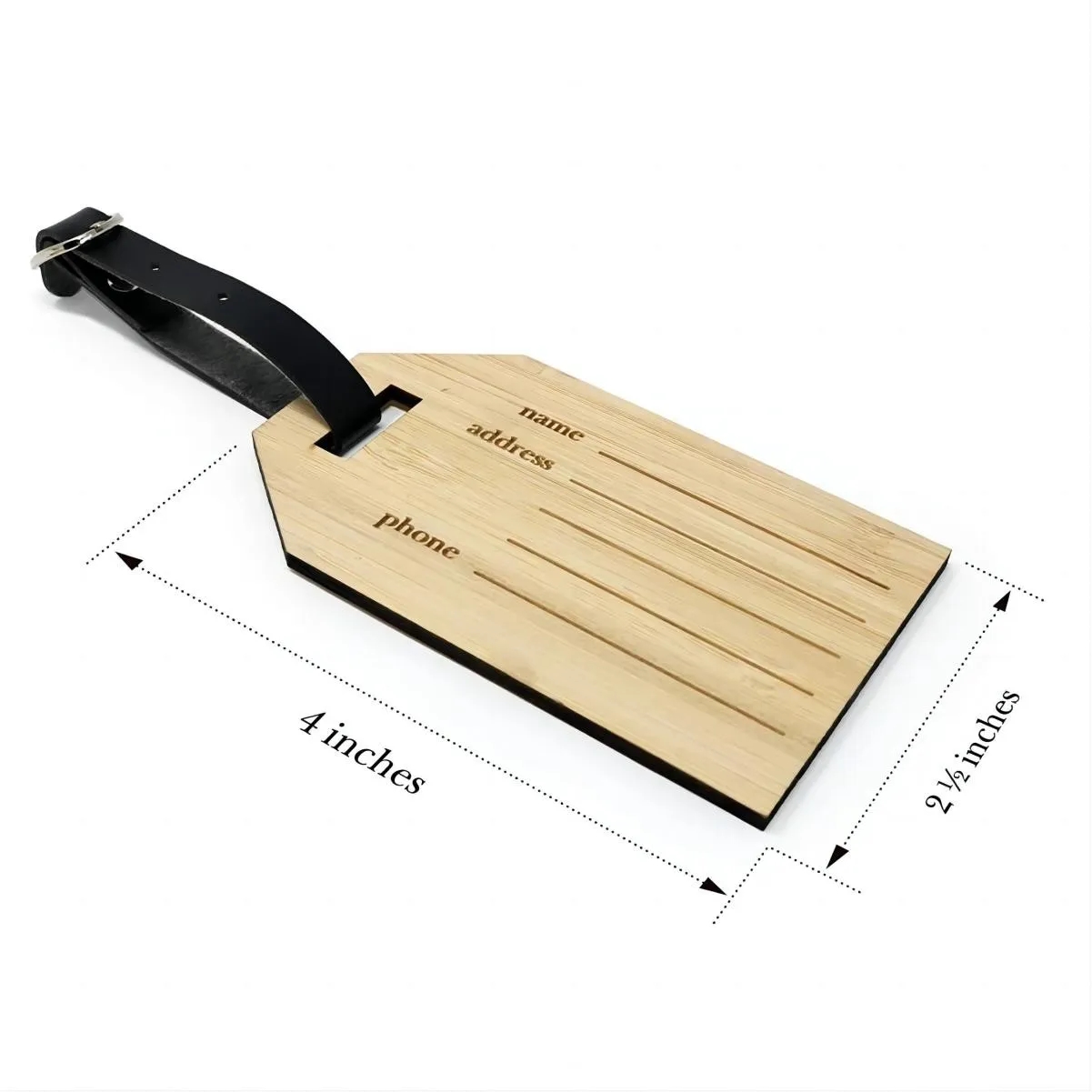 Bamboo Luggage Tag 2