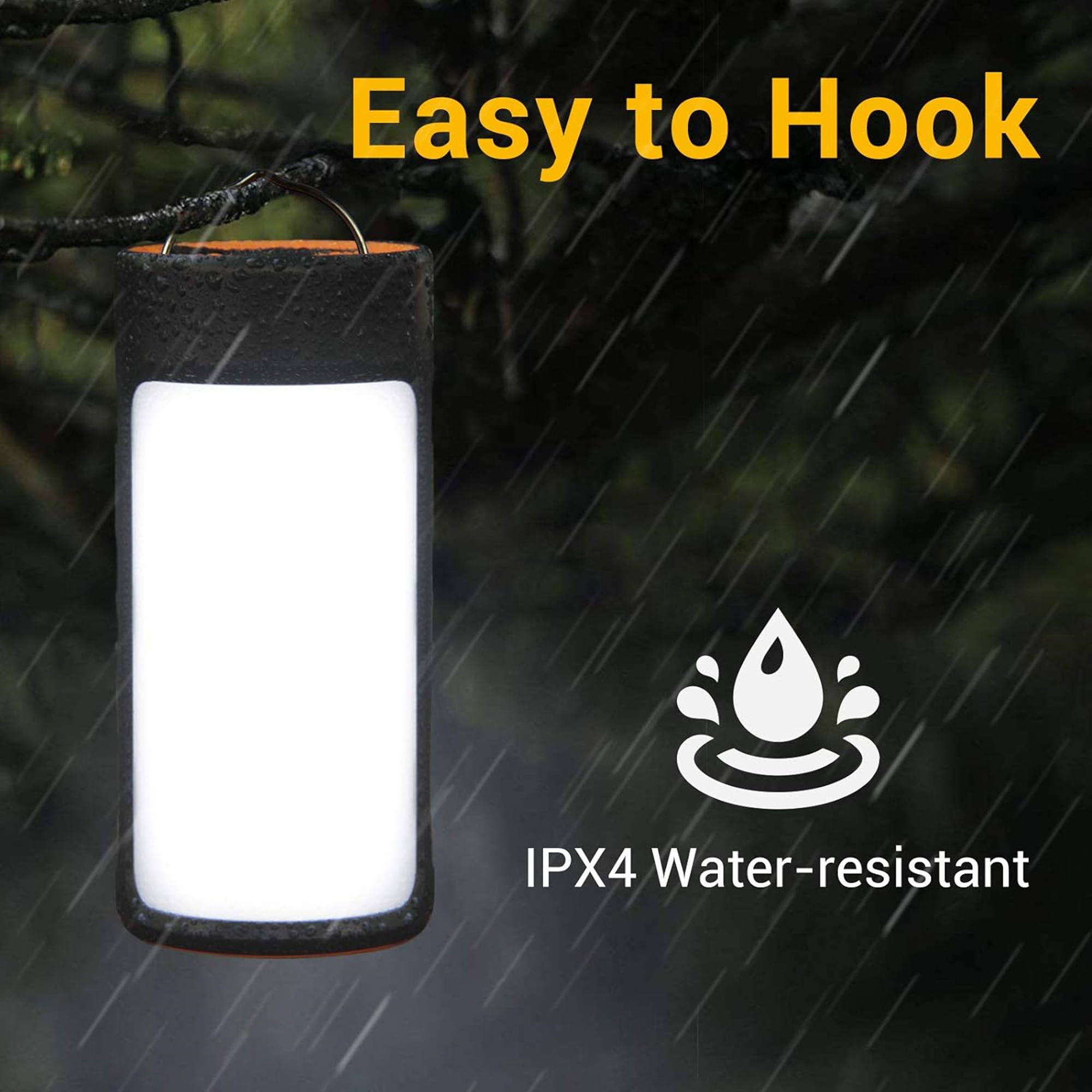 Rechargeable LED Camping Lantern Lights With Hook, custom sports ball with logo imprint 2