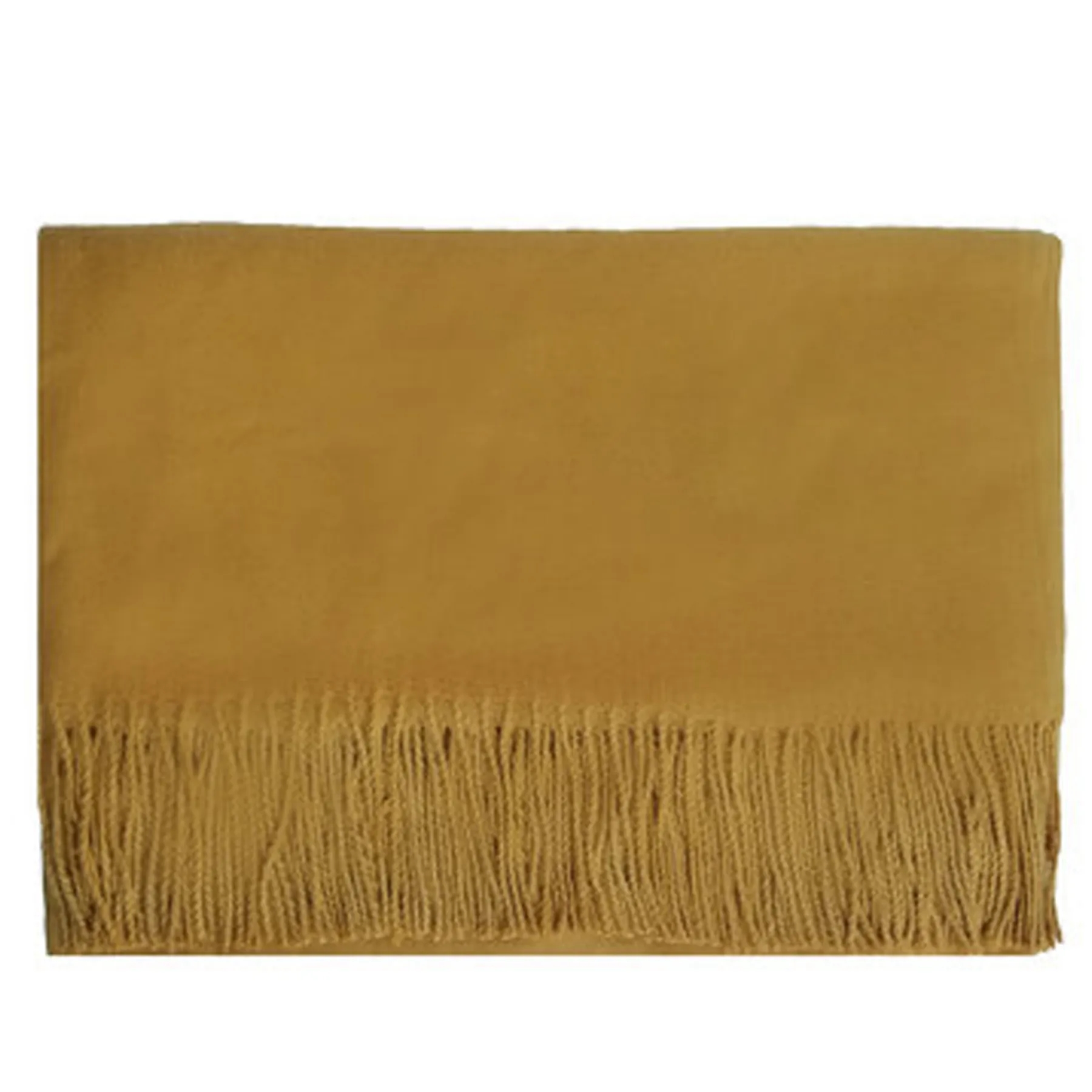 230G Winter Cashmere Scarf With Fringes 23