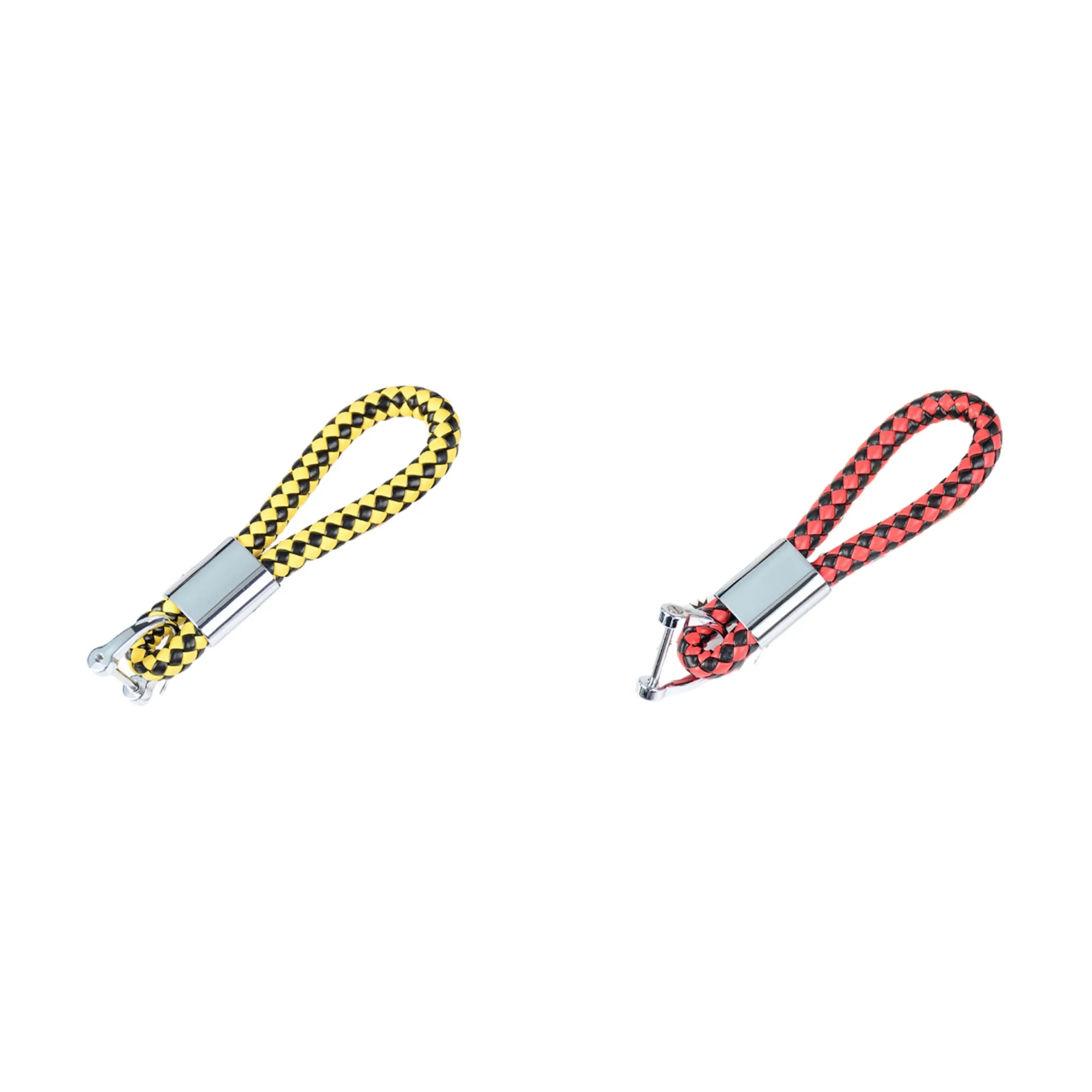 Braided Leather Keychains 6