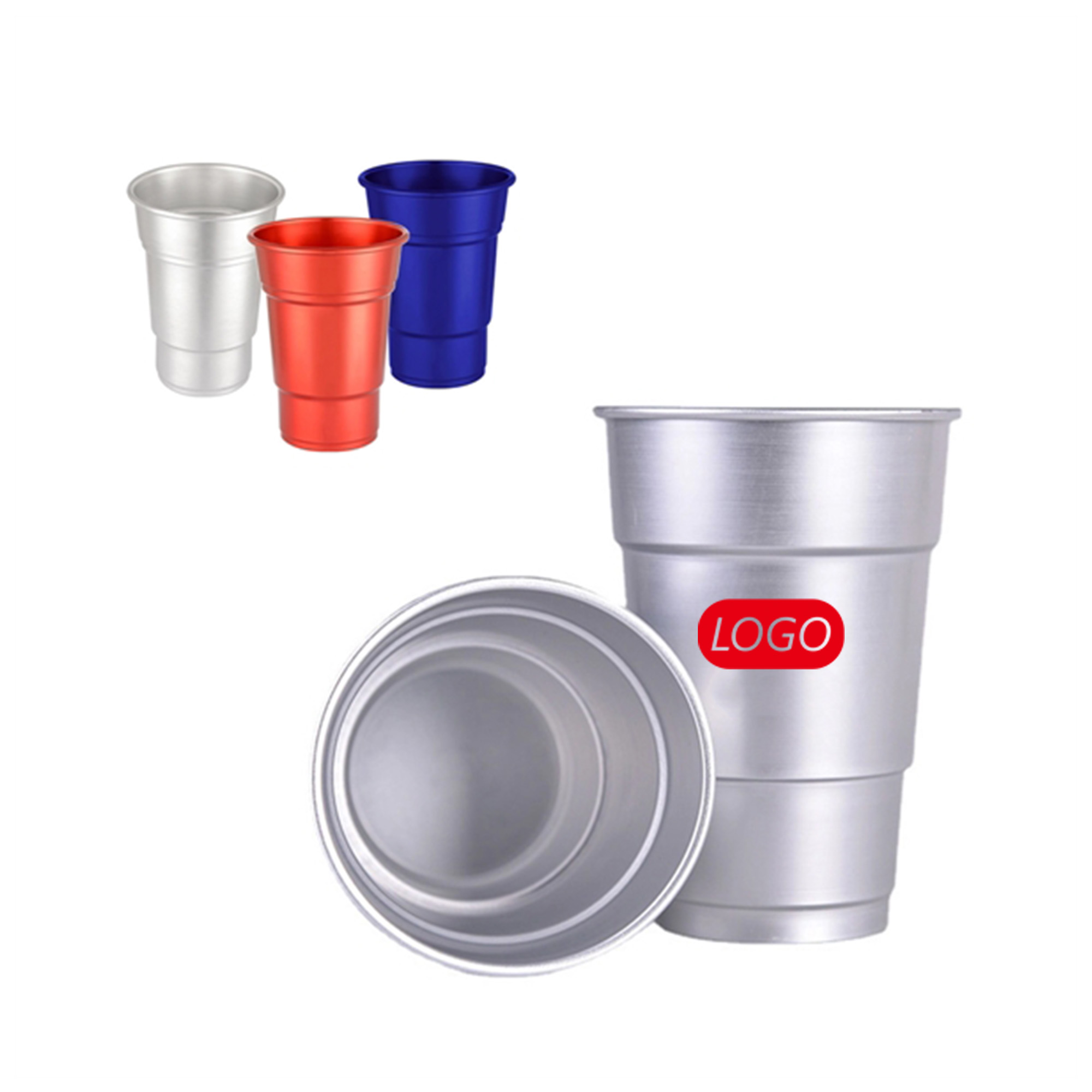 15 OZ Custom Stackable Aluminum Cup Beer Mug 1