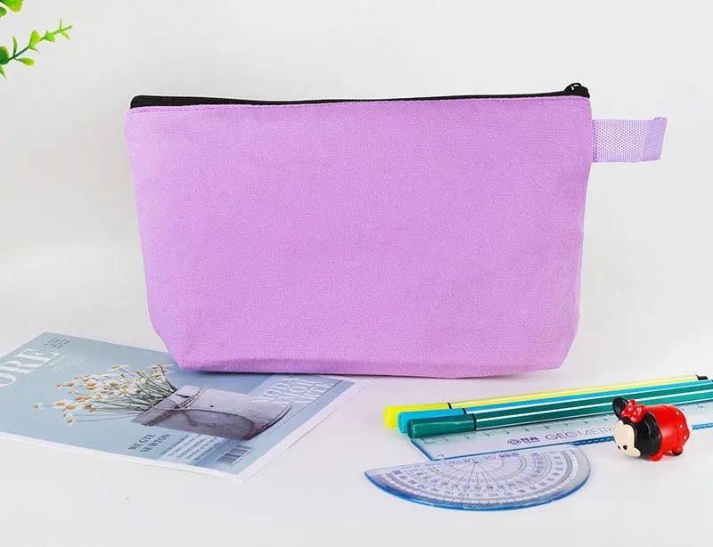 Multicolor Canvas Pencil Case 5