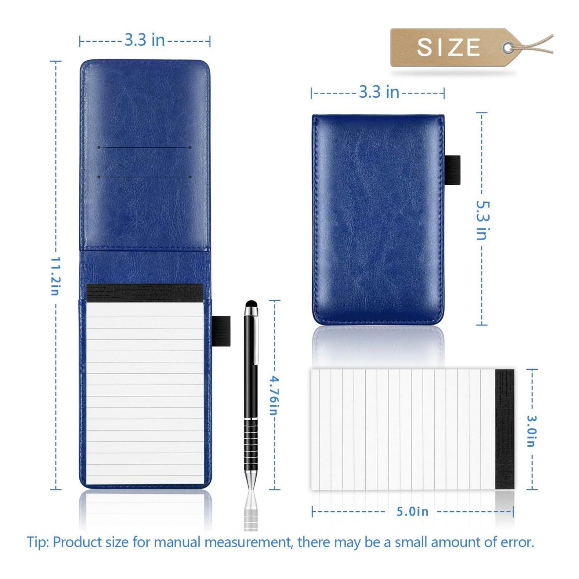 Small Pocket Notepad Holder Set With Pen 6