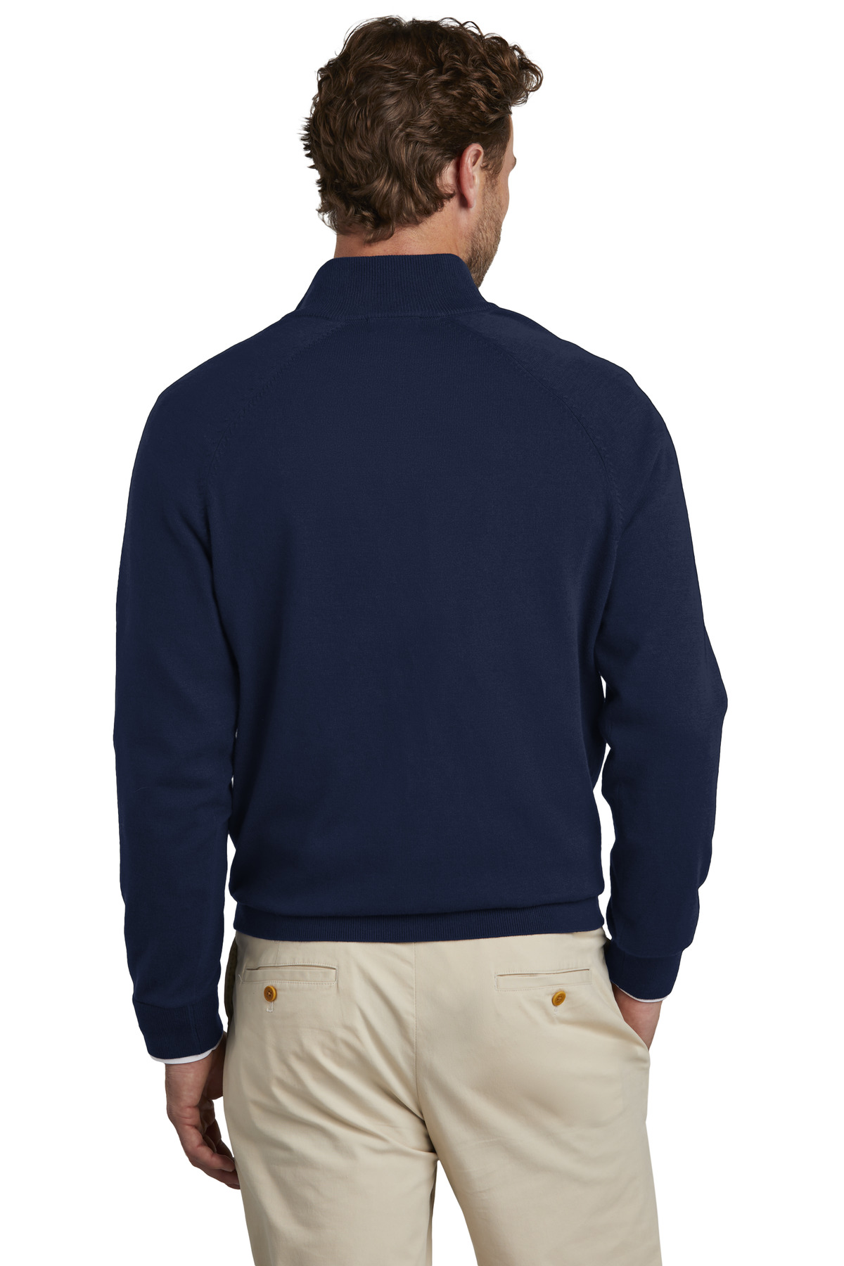 Brooks Brothers Cotton Stretch 1/4-Zip Sweater BB18402 6