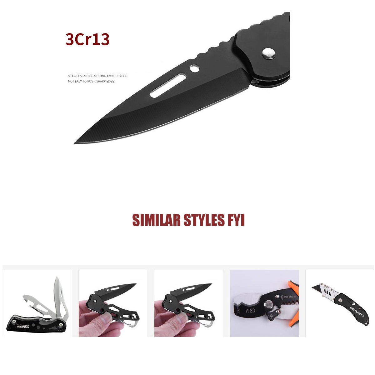 Folding Knife with Clip for Outdoor 2