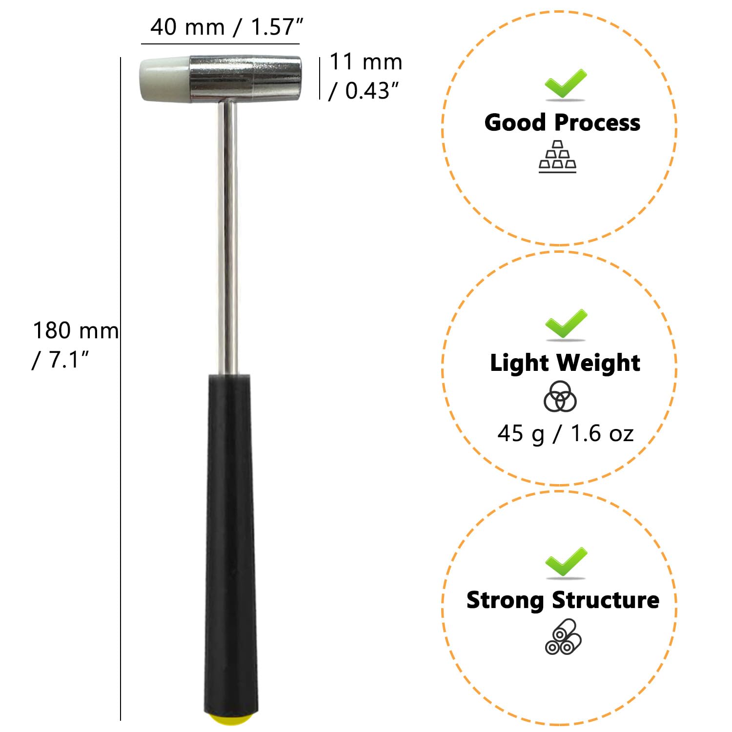 Metal Mini Handmade DIY Double Head Watch Hammer 6