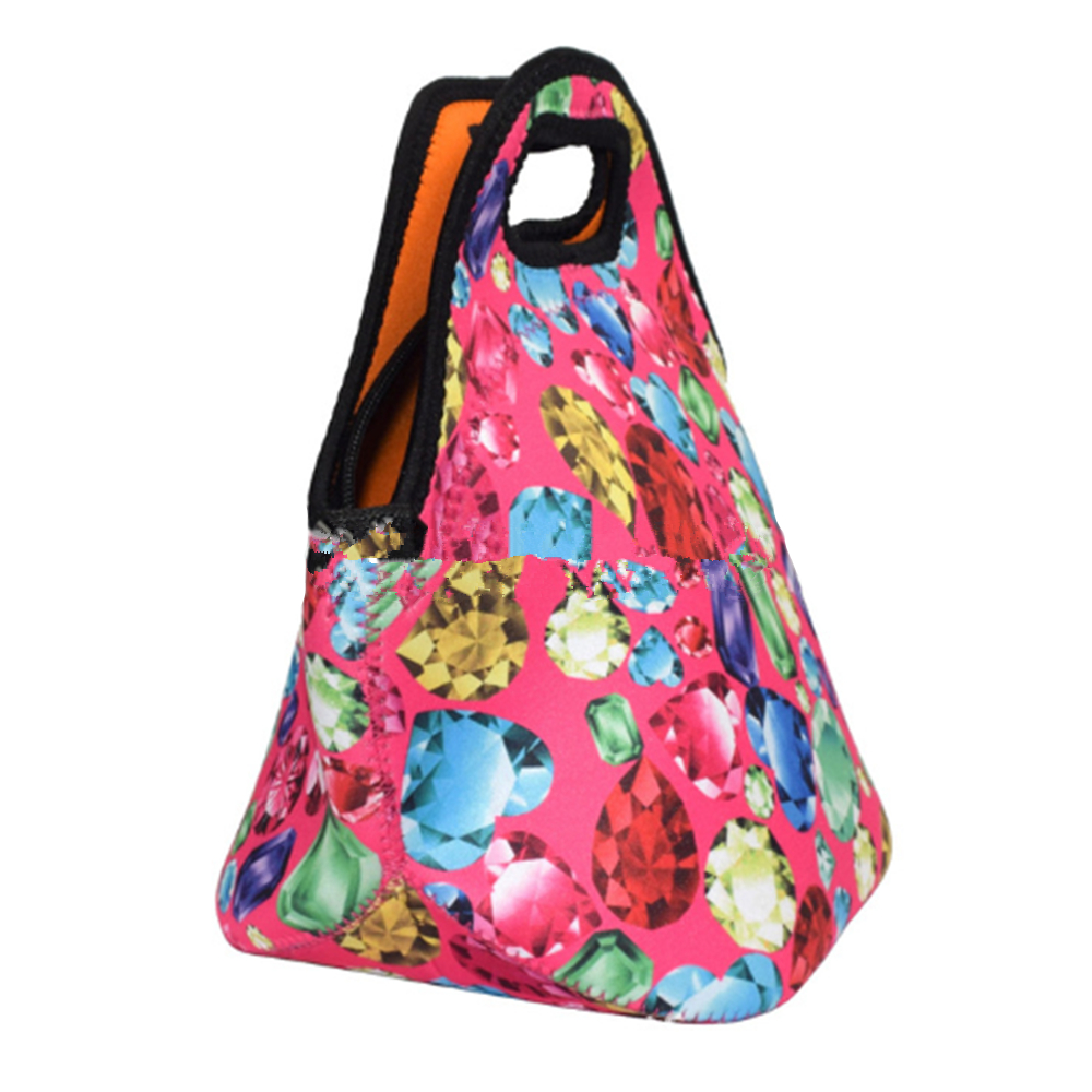 Neoprene Lunch Cooler Tote With Optional Bottle Cooler 5