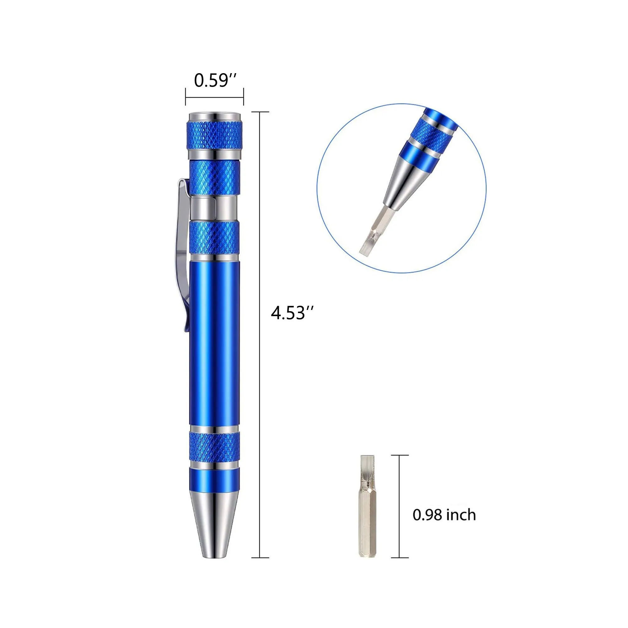 Multitool Handy Tool 8 in 1 Magnetic Pocket Pen Screwdriver 4