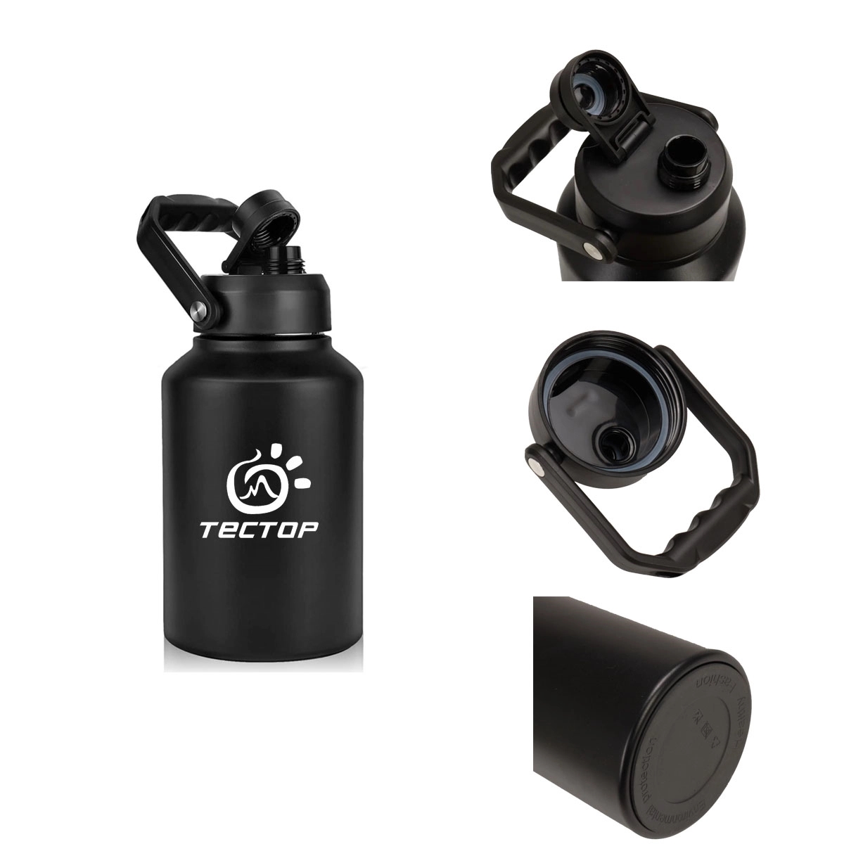 Easy Carry 64oz Double Wall Stainless Stell Water Bottle 1