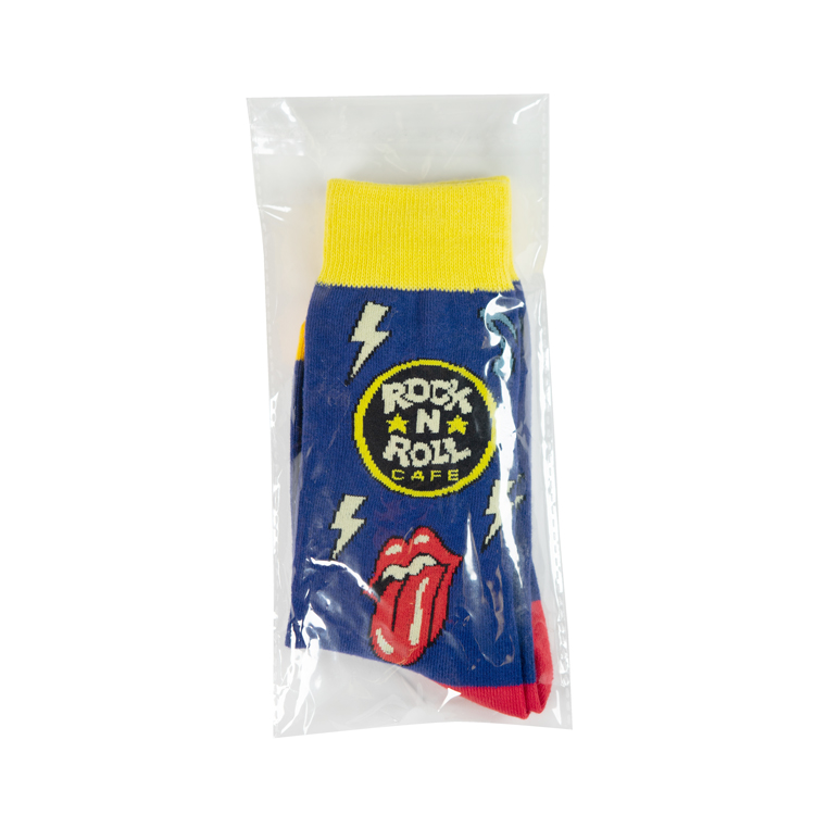 Woven Graphic Crew Socks 3