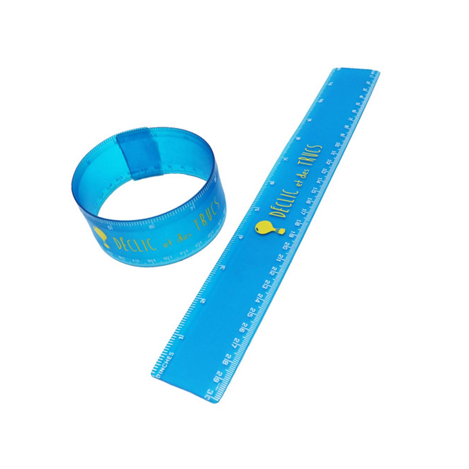12"Flexible Plastic Ruler 3