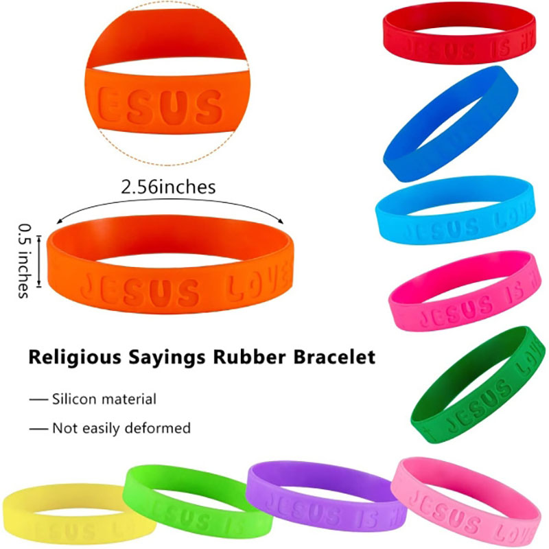 Debossed Silicone Wristband Bracelet 1