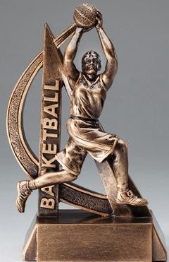 6-1/2" Ultra Action Female Basketball Player Sports Resin 1