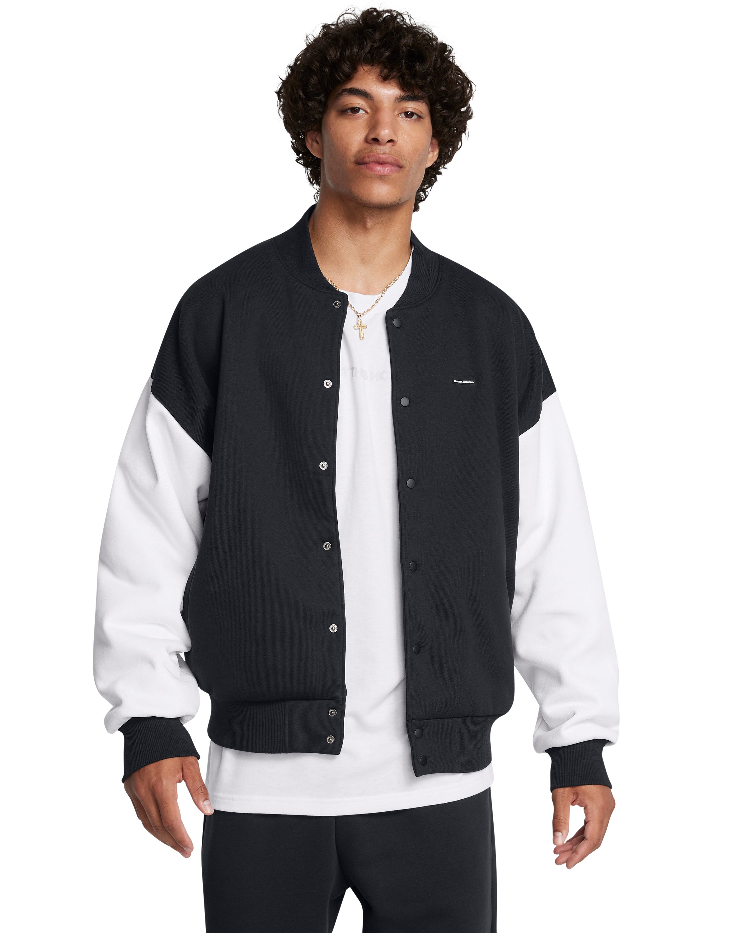 UA Icon Heavyweight Fleece Men's Oversized Bomber 2