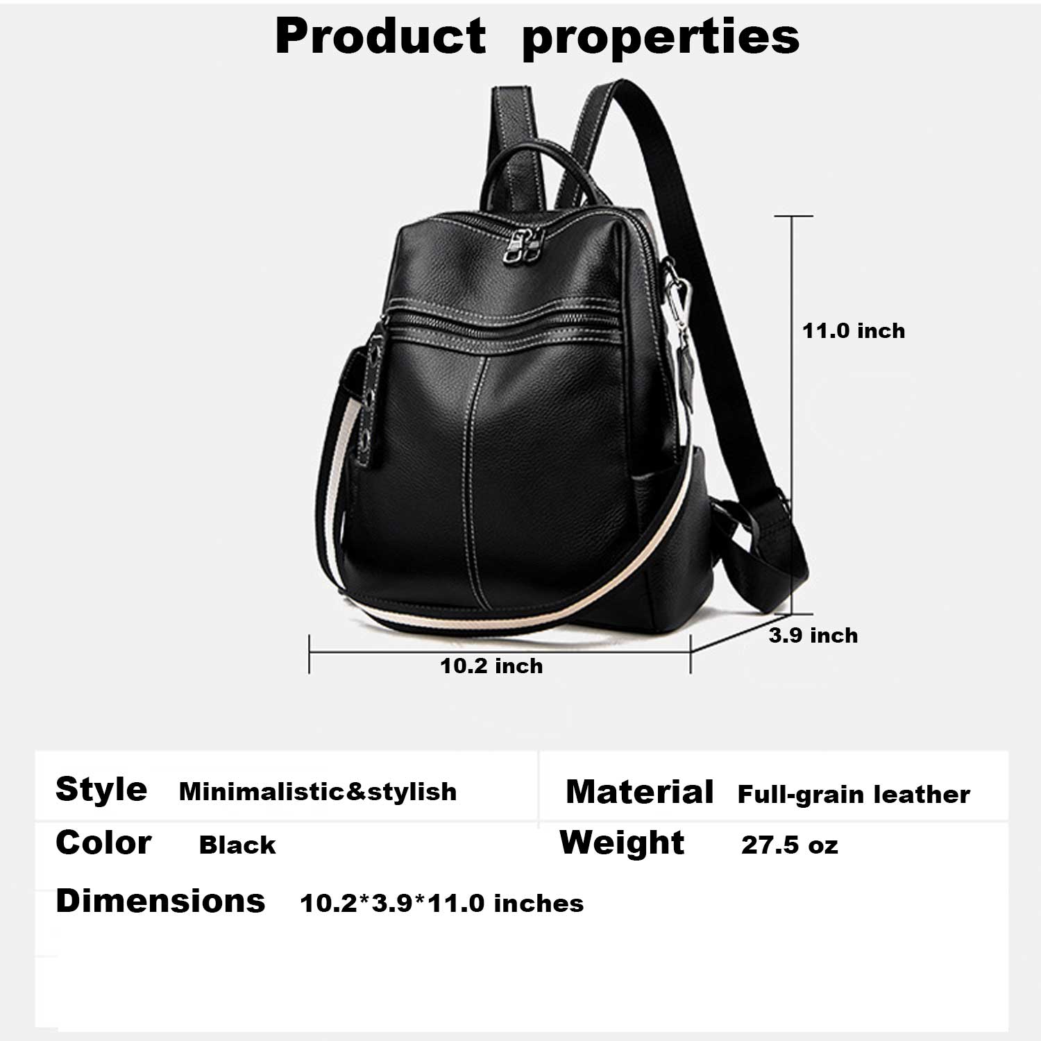 Stylish & Spacious Full-grain leather Women's HandBag 5