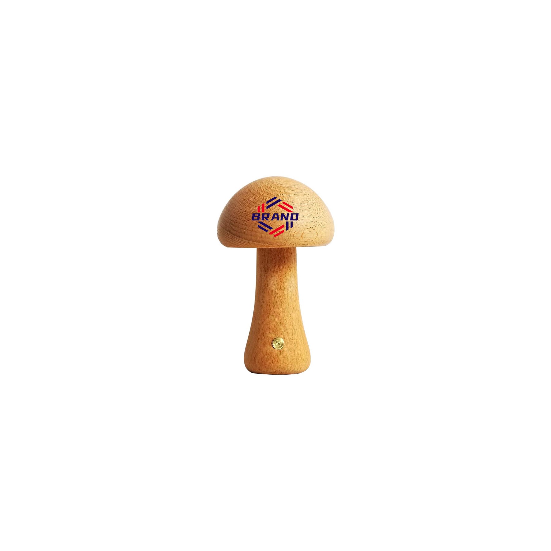 Natural Oak Wood Mushroom-shaped Night Light