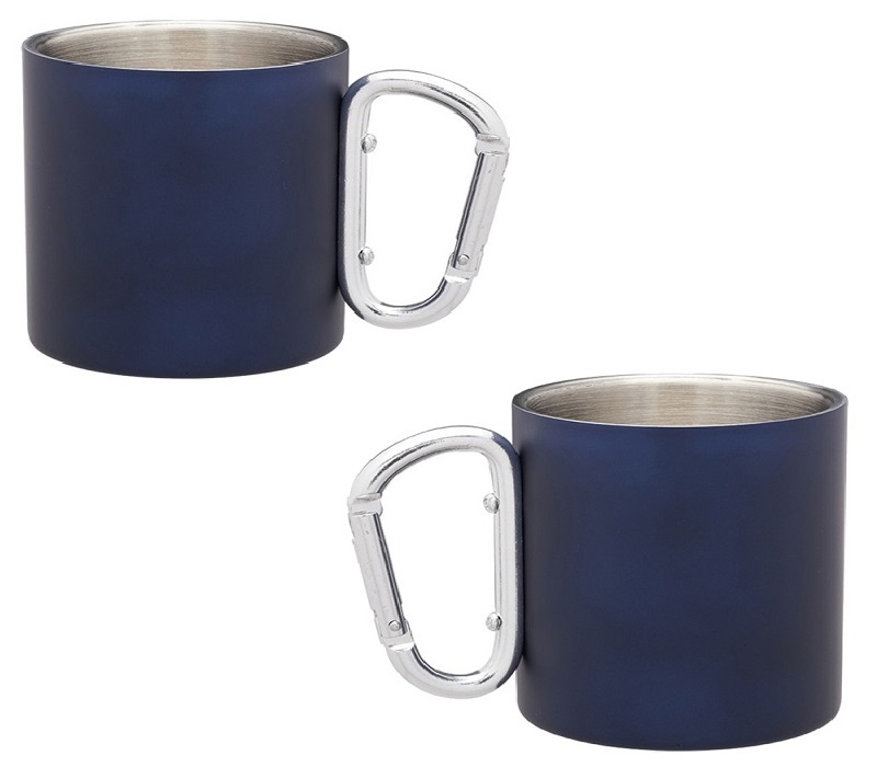 Stainless Steel Mug with Carabiner Handle, 10 oz. 8
