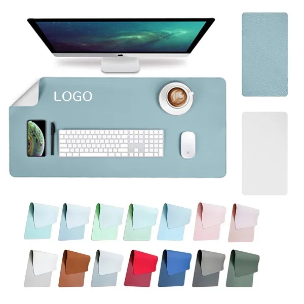 Leather Desk Blotter Pad with Waterproof Mat for Office 6