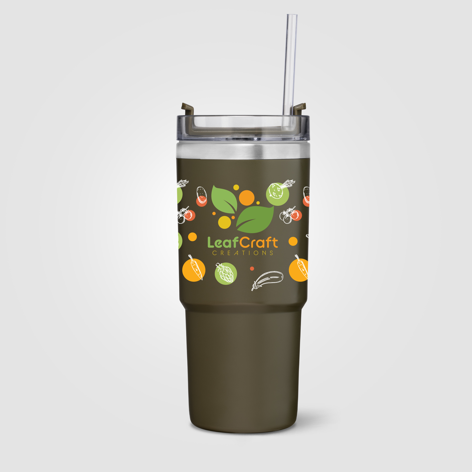 Rime Recycled Stainless Steel Double Wall Leakproof  Straw Tumbler - 25oz 3
