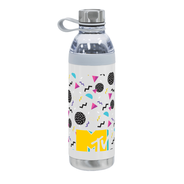 Dual Opening Stainless Steel Water Bottle - 20 Oz., custom water bottle with logo imprint 29