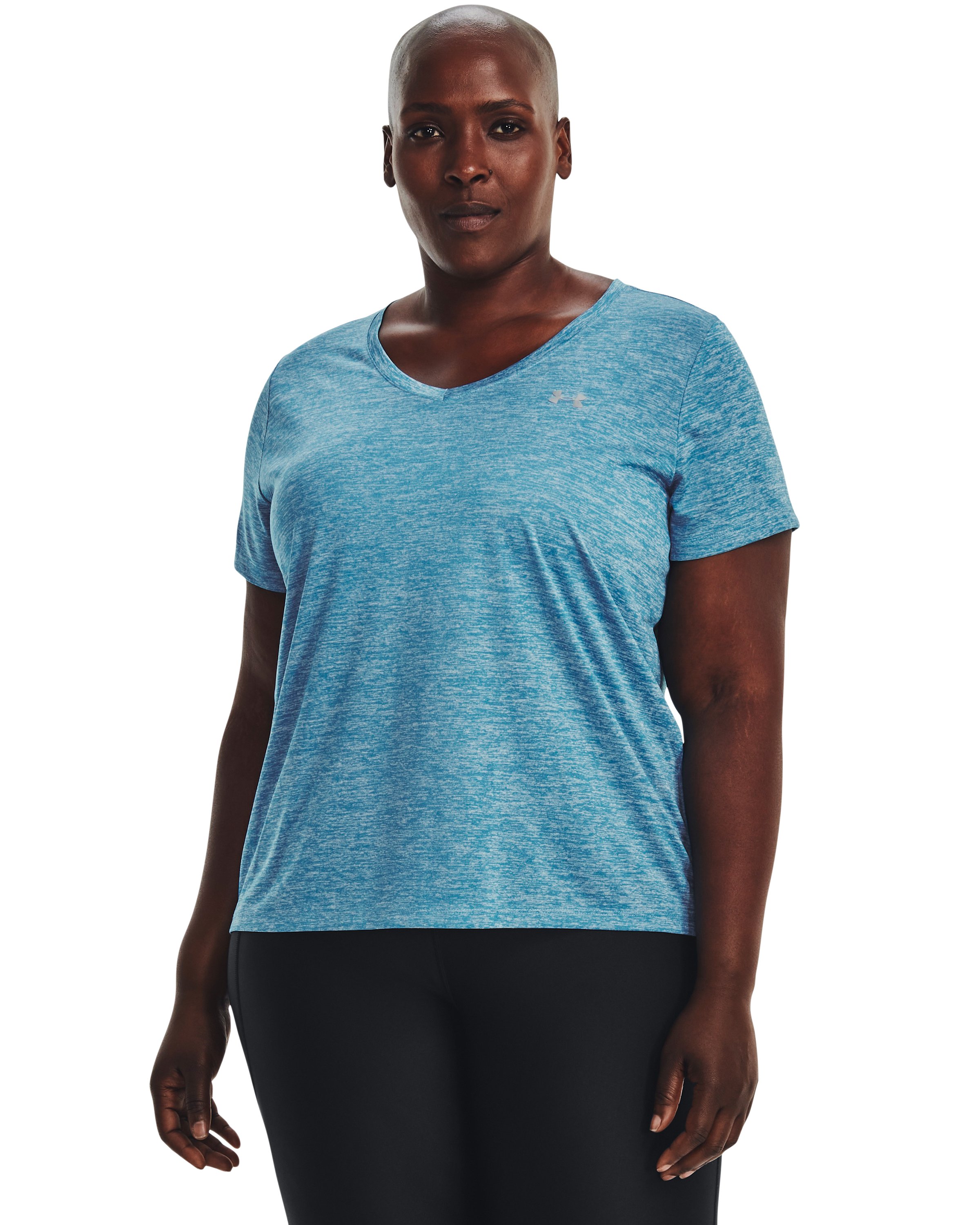 UA Tech Twist Women's V-Neck Short Sleeve 22