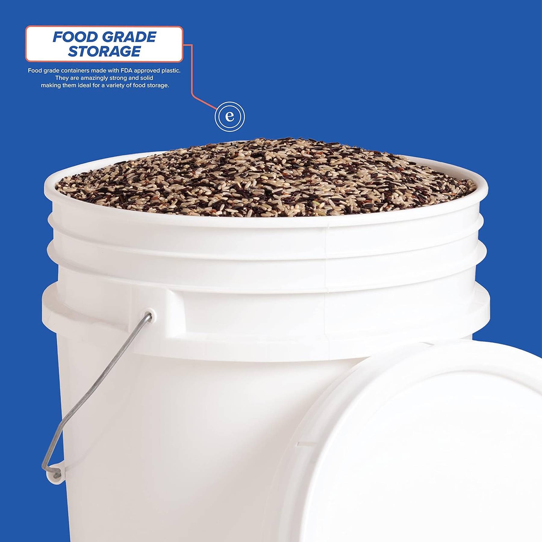 5 Gallon White Bucket 5
