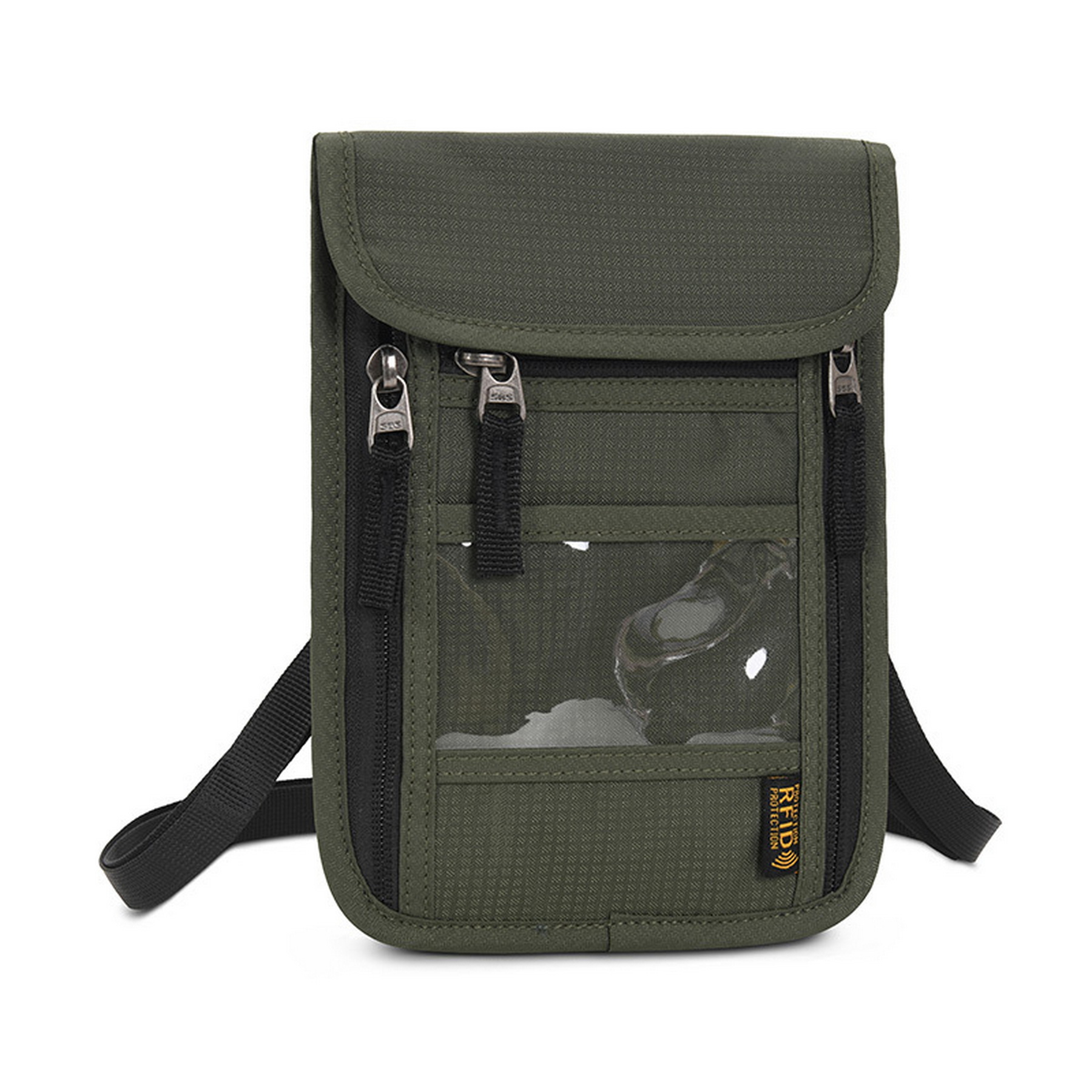 RFID Passport Document Travel Neck Wallet 7