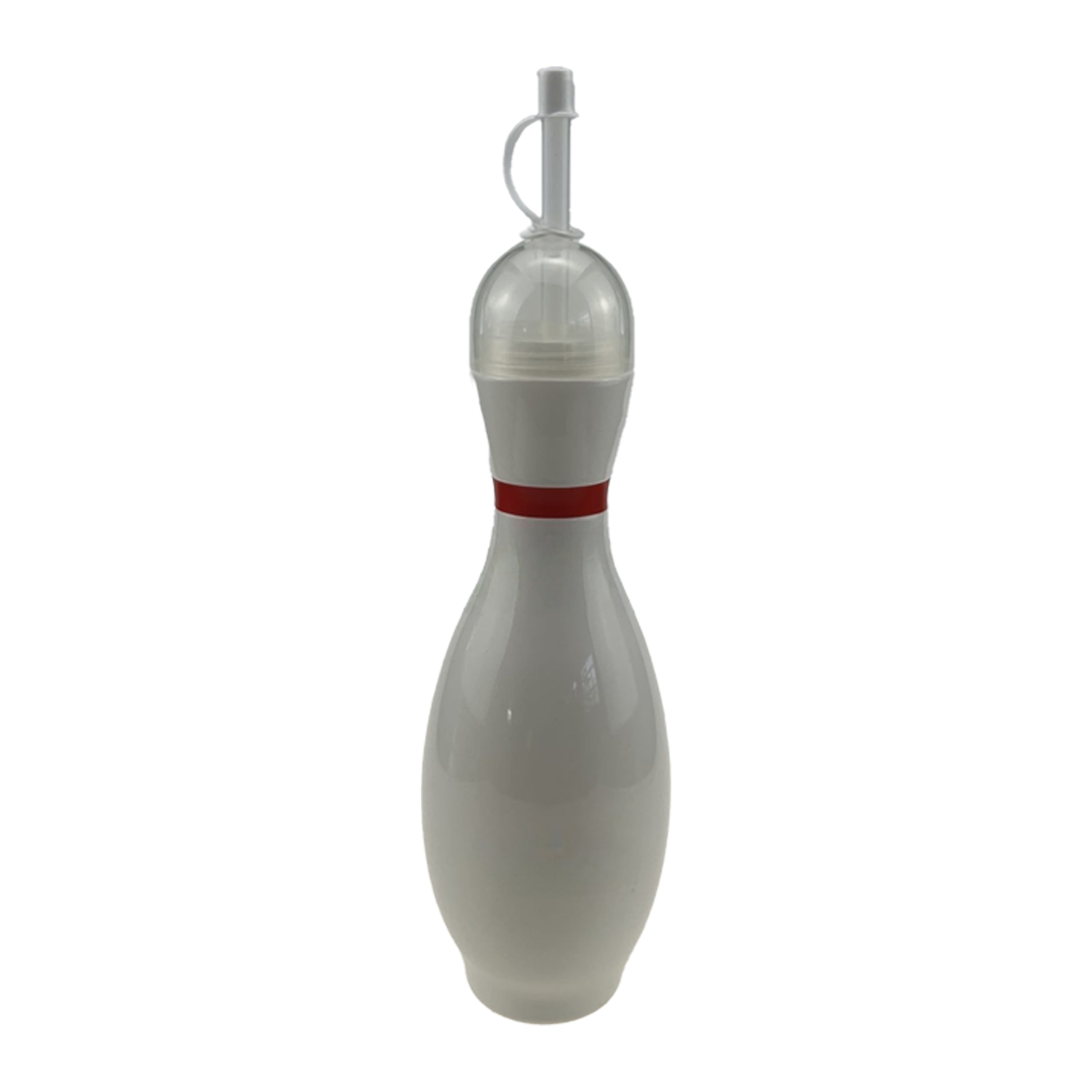 25oz PVC Bowling Shape Straw Beverage Bottle 5