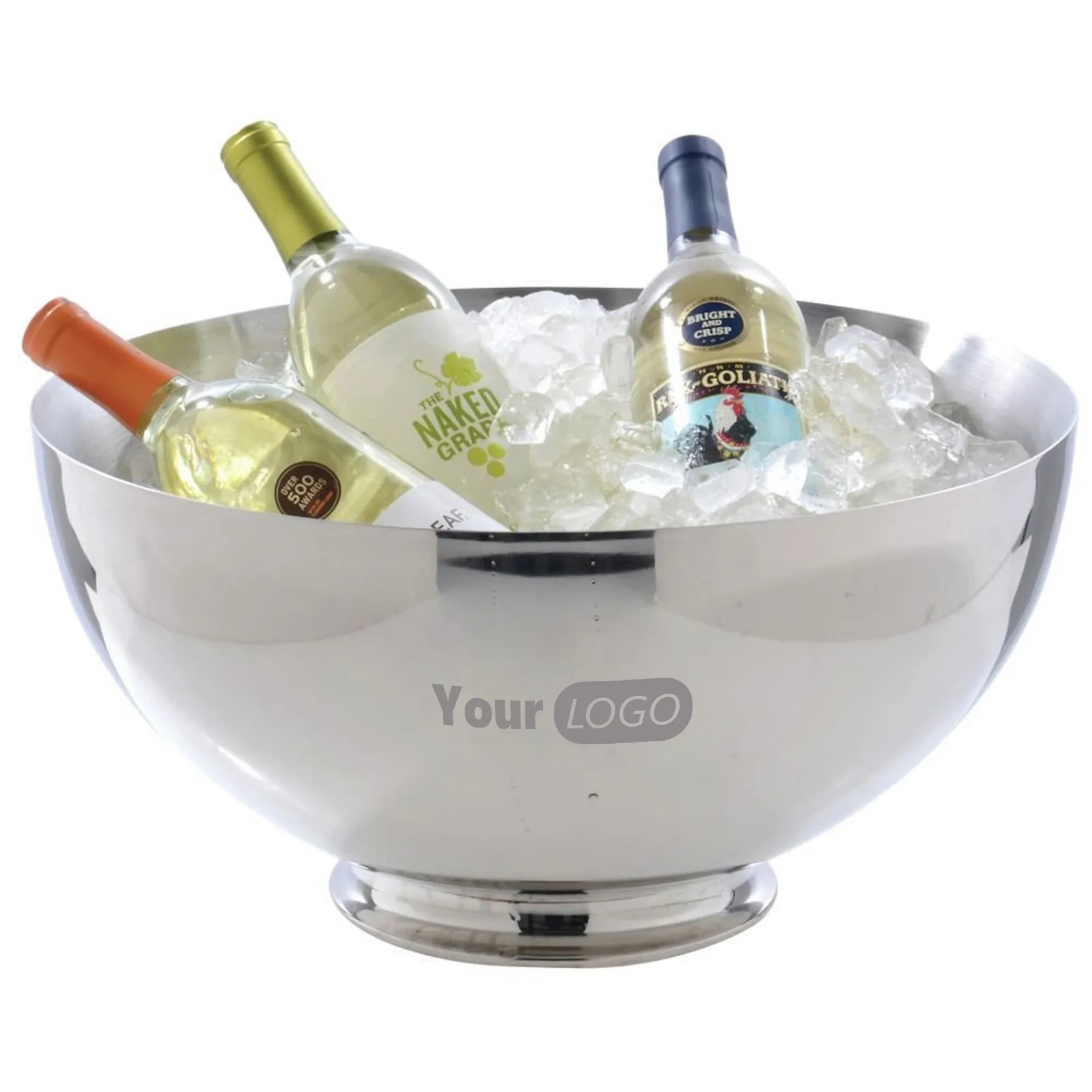 Punch Bowl 7L Double Wall Design 17" Dia. Stainless Steel 2