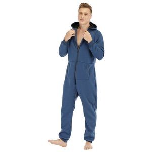 Mens Pajamas Double-Faced Fleece Jumpsuit 3