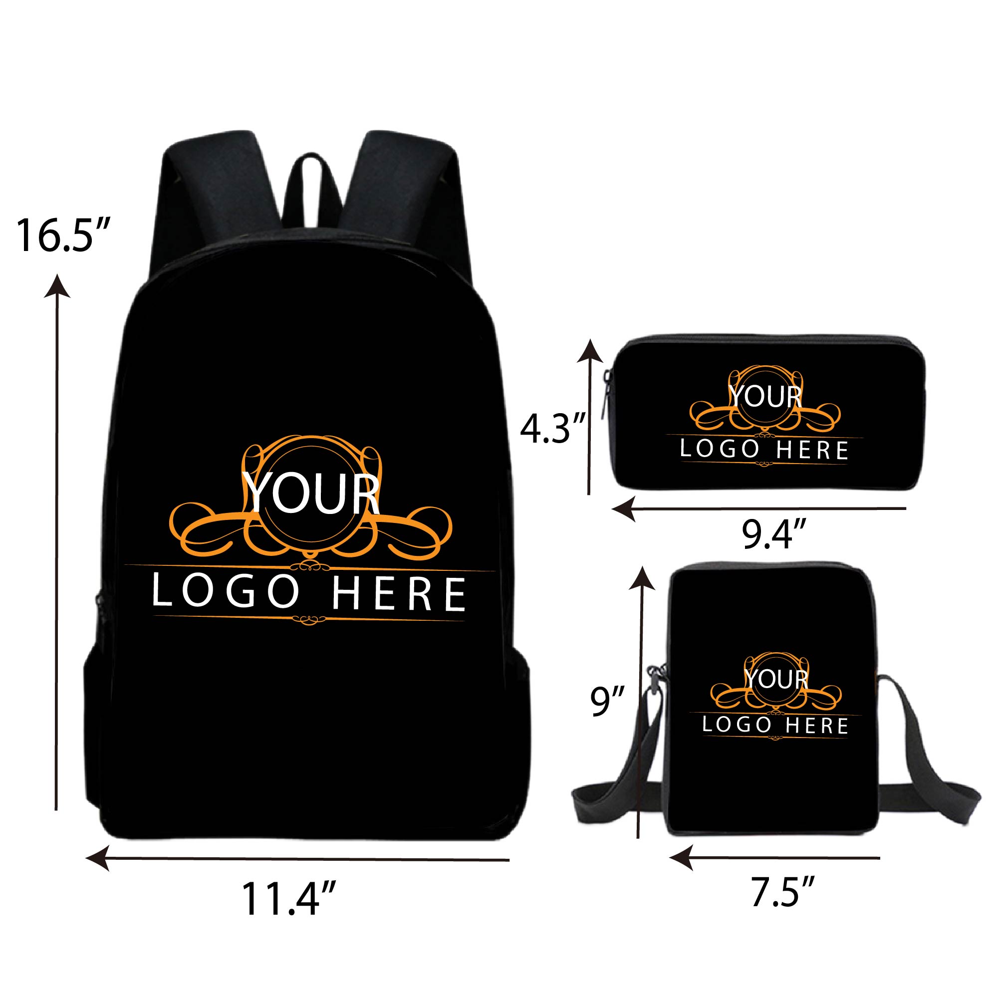 Full Color 3-in-1 School Backpacks 3