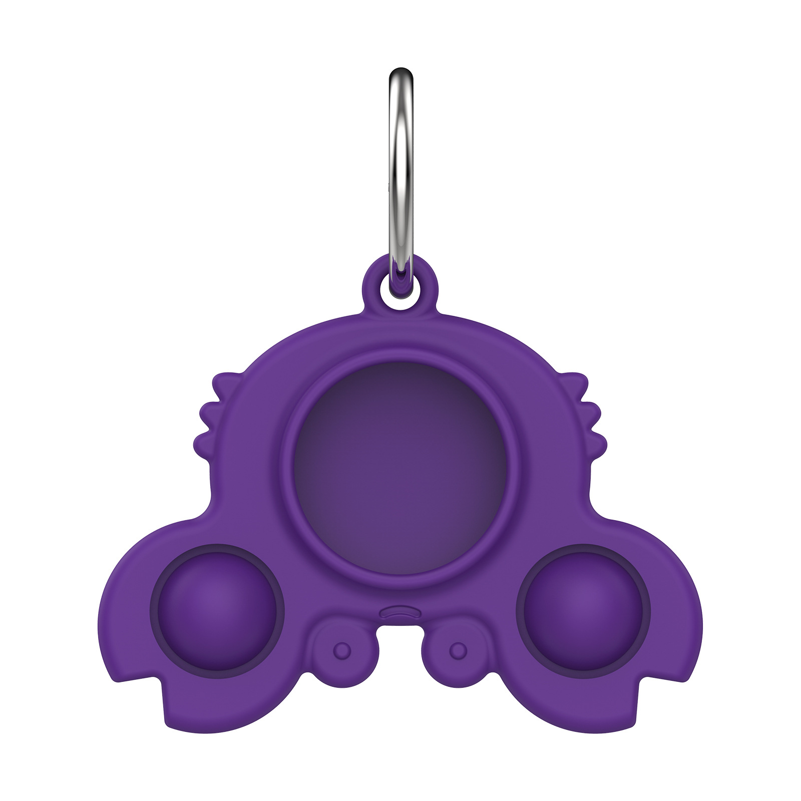 Funny Silicone Fidget Bubble Sensory w/ Key Ring for Airtag Protective 12