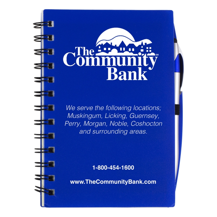 "Allegheny" Stylish Spiral Sticky Notes, Flags and Pen Notebook 9