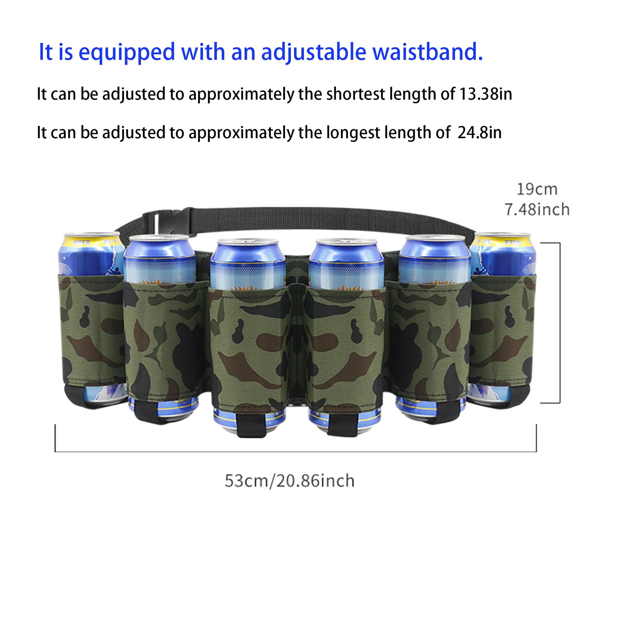 Beer Holster Water Bottle Belt,  Printed Logo for Picnics 4