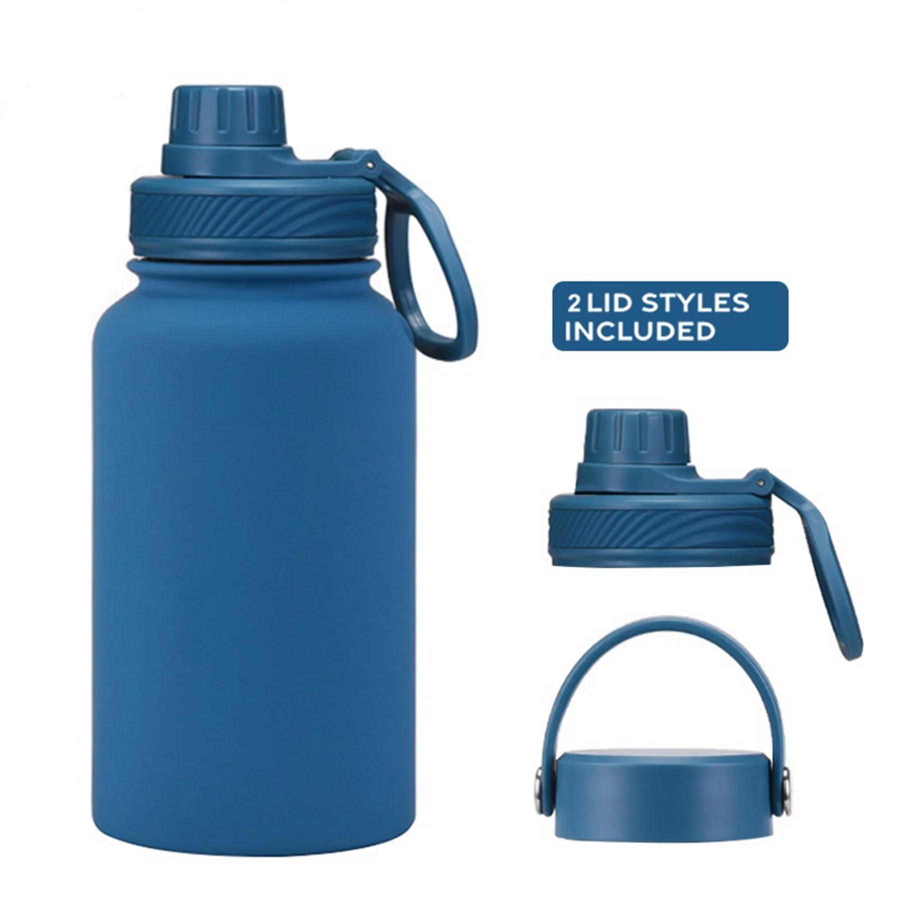 Double Lid 22 oz Large Capacity Stainless Steel Vacuum Cup 2