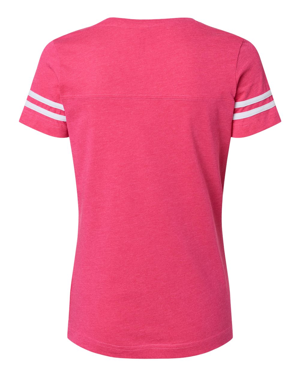 Women's Football V-Neck Fine Jersey Tee - 3537 74