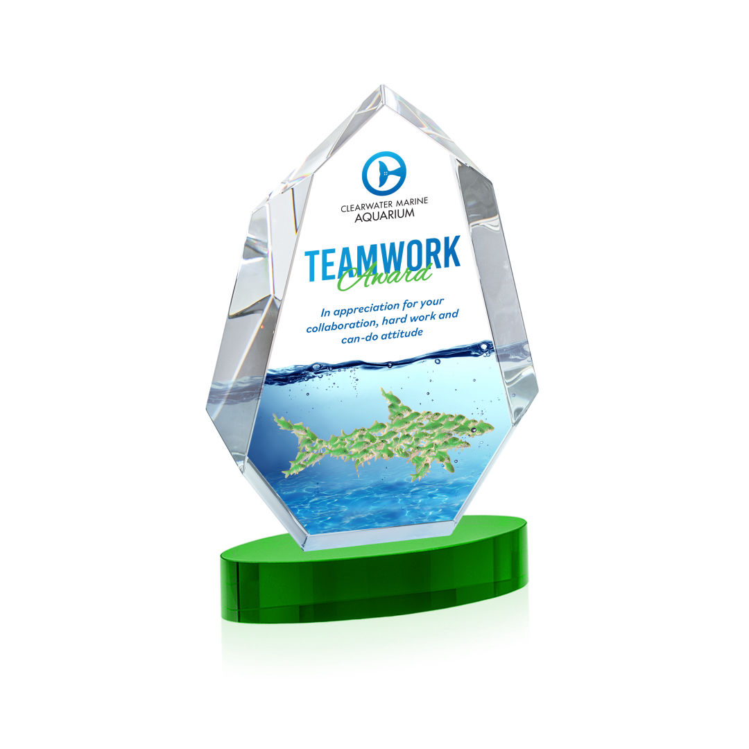 Norwood VividPrint™ Award on Alberton Base - Green 1