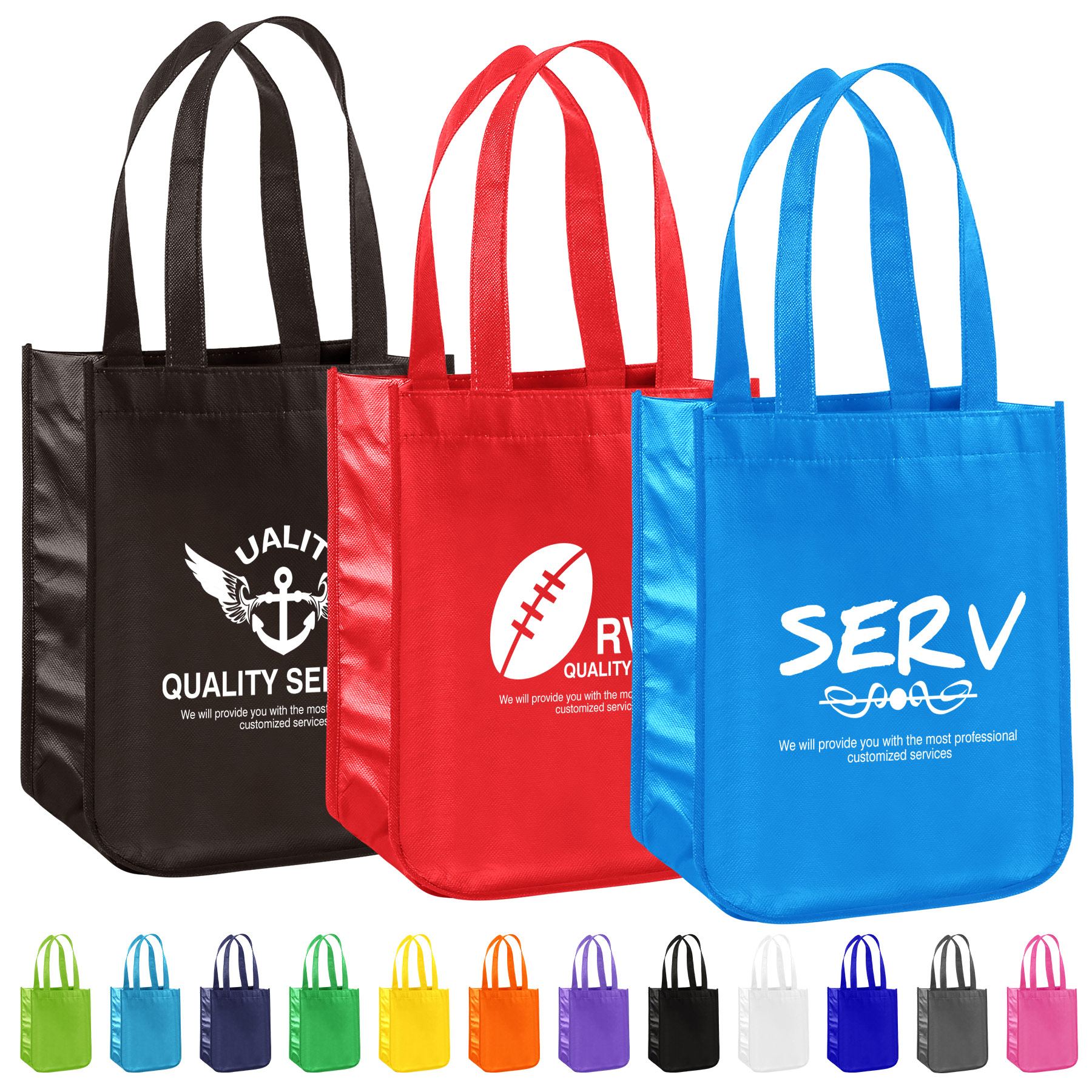 "Customizable Rounded Corner Laminated Non-Woven Bag " 9