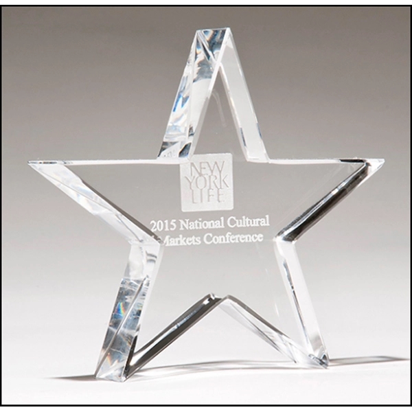Crystal Star Paperweight 1