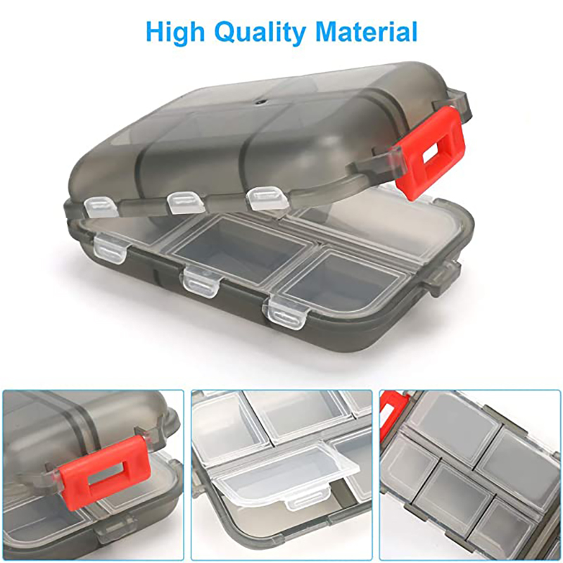 10 Grids Pill Cases Portable Travel Pill Organizer Box 11
