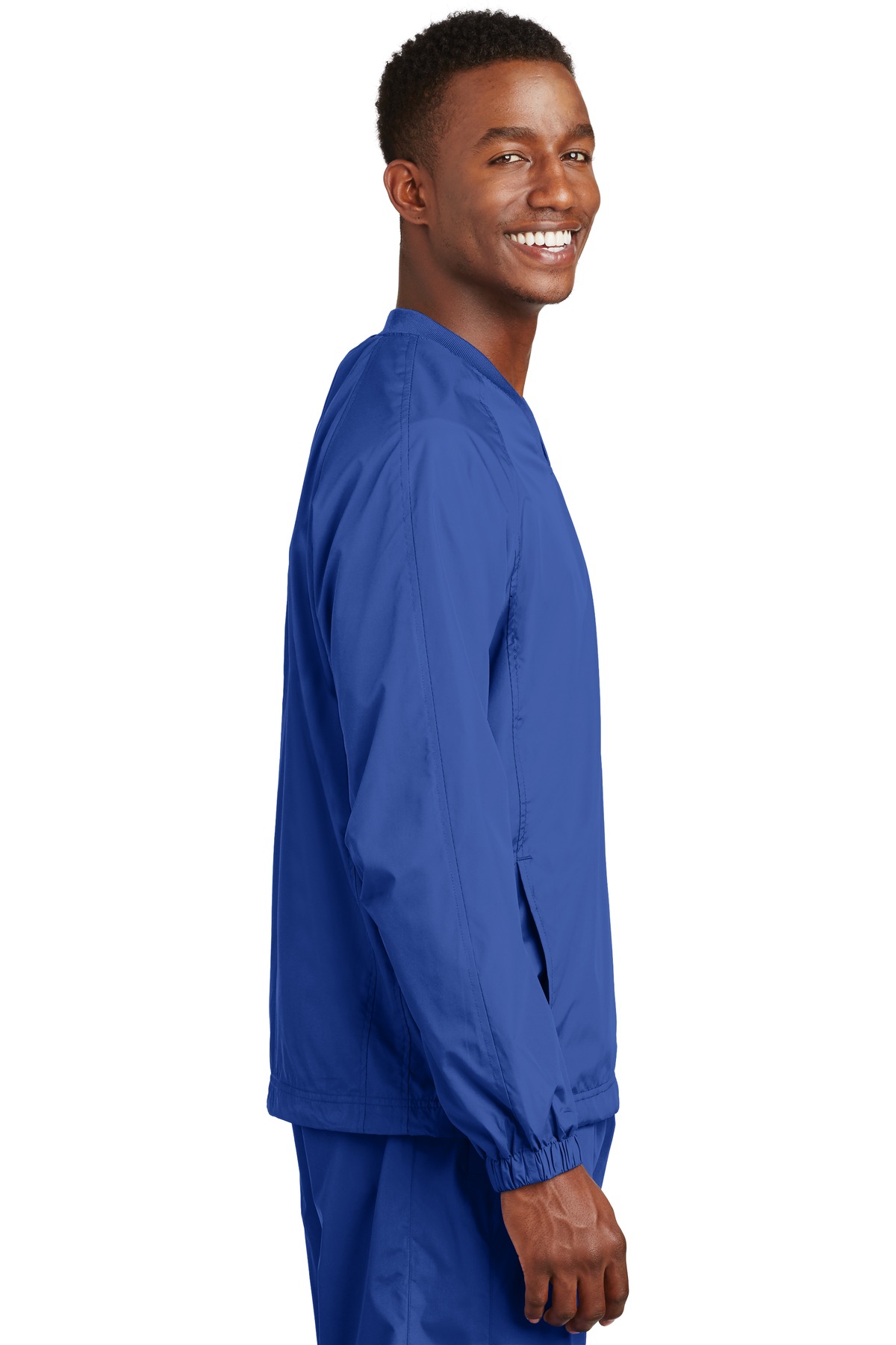 Sport-Tek V-Neck Raglan Wind Shirt. JST72 11