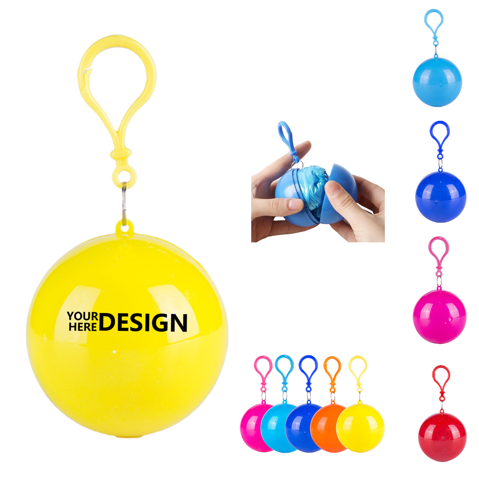 Compact Disposable Raincoat Sphere 6