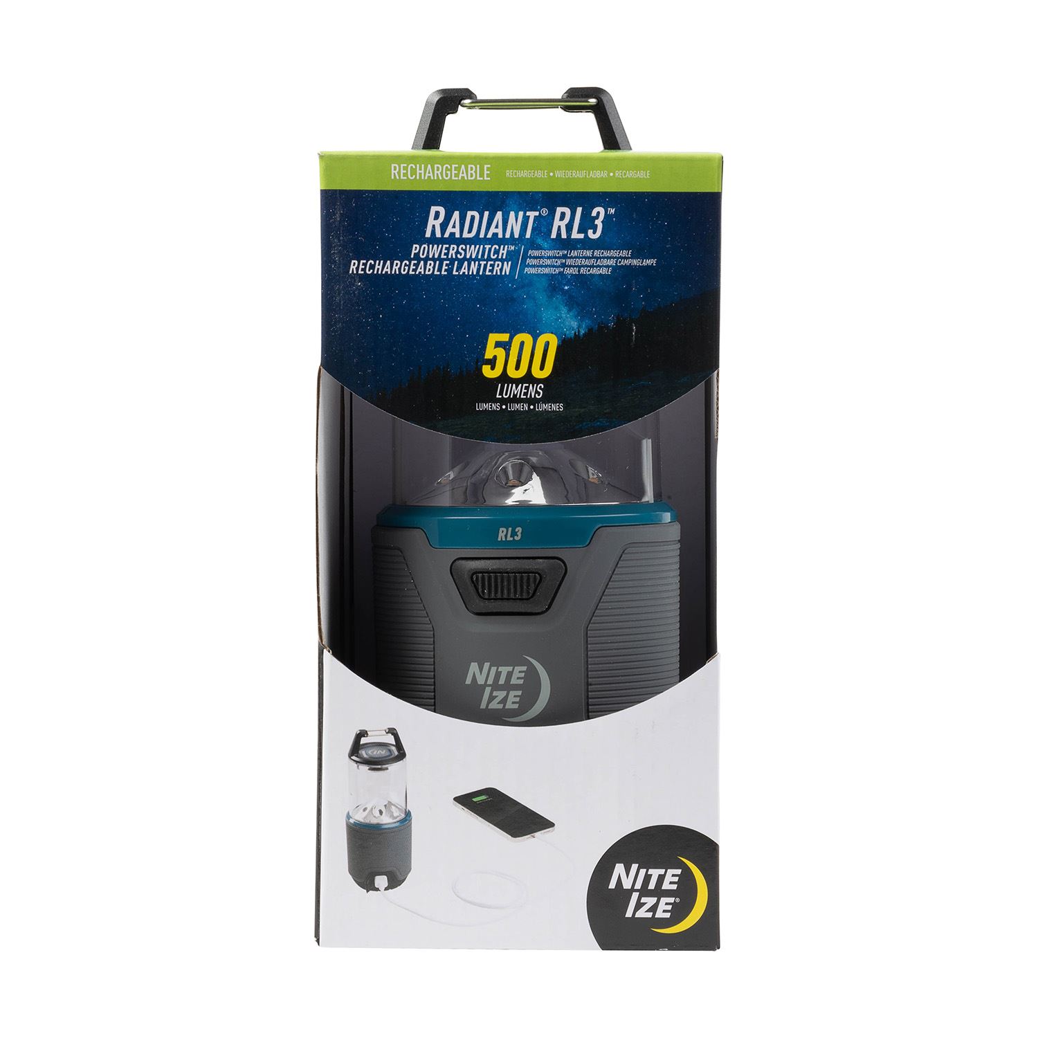 Nite Ize® Radiant® Rl3™ PowerSwitch™ Rechargeable Lantern 3