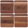 Graze Wood and Metal Coaster Set 16