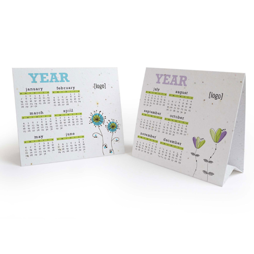 Seed Paper Table Tent / Calendar 1