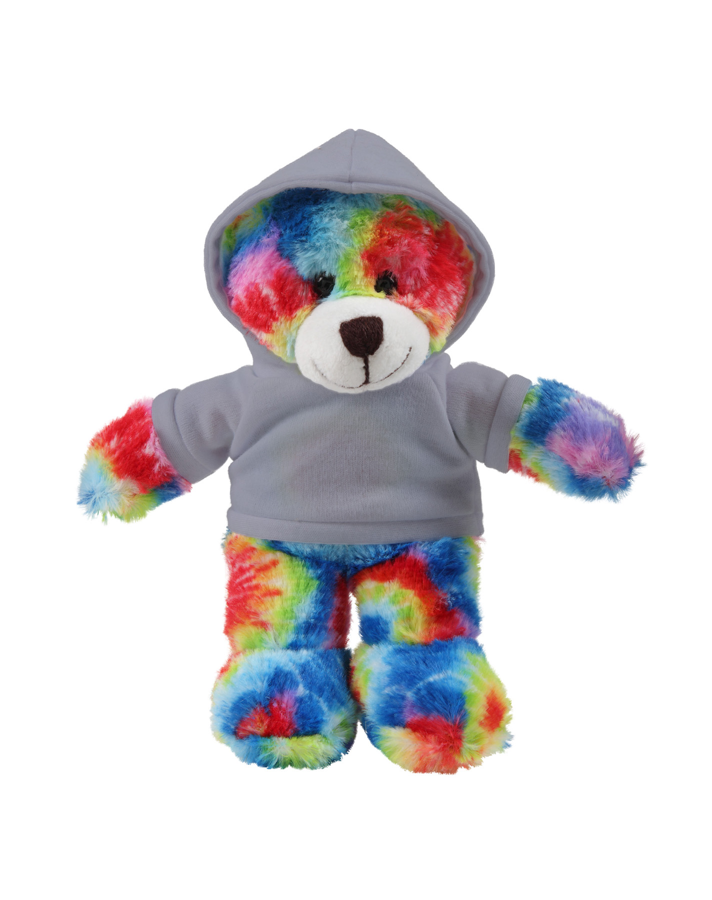 soft plush Tie Dye Bear with hoodie 21