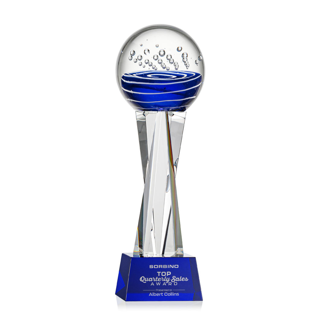 Tranquility Award on Grafton Base - Blue 6