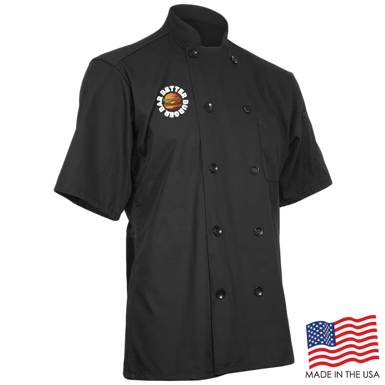Mesh Back Chef Coat with Short Sleeves (FULL COLOR LOGO) 3