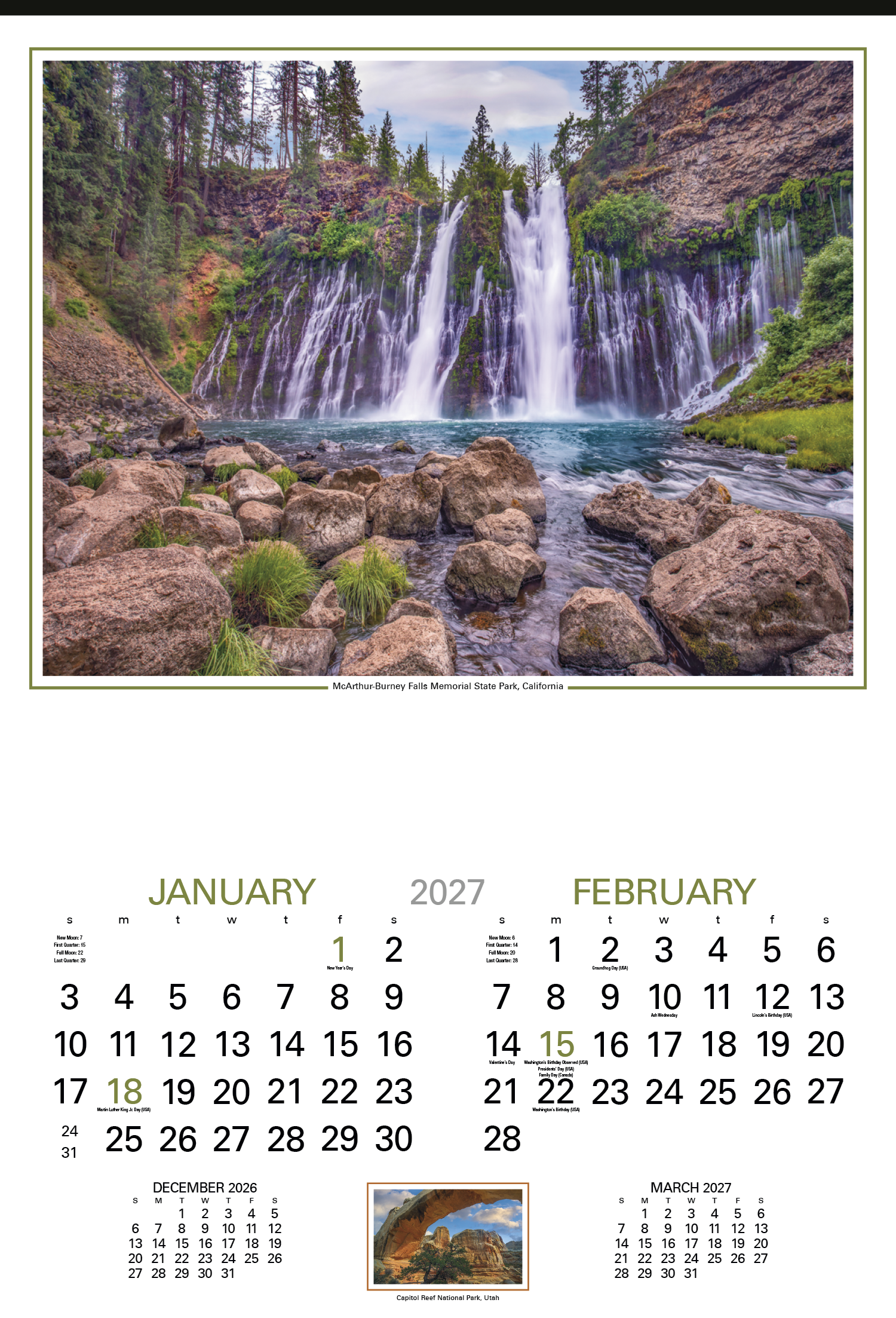 HotLine® Products Our Country® Executive Calendar 20