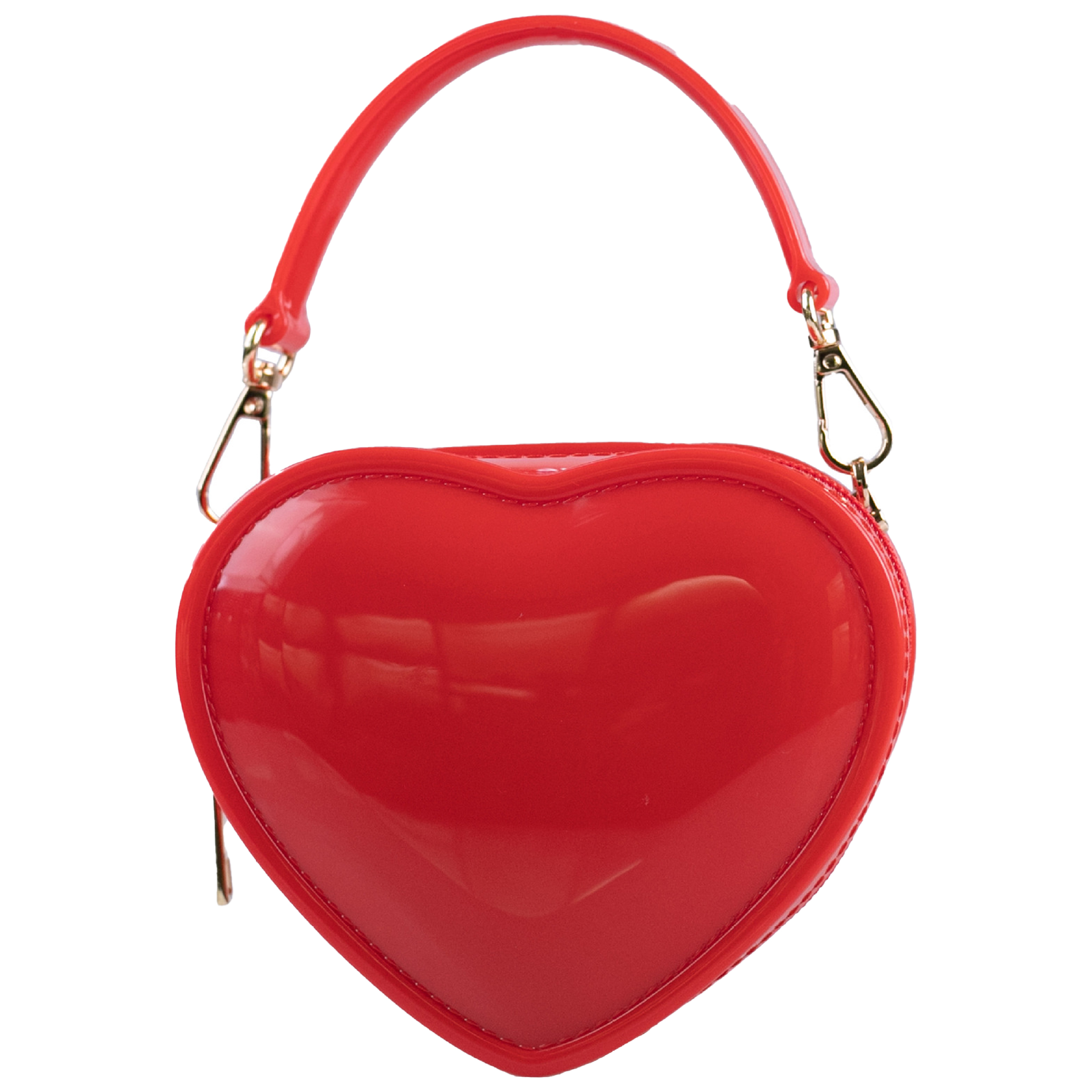 Pvc Mini Heart-Shaped Diagonal Cross Handbag 7